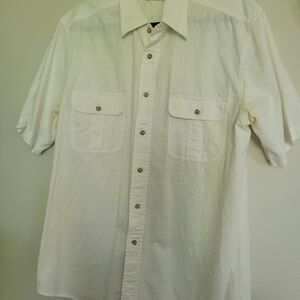 Mens Covington 100%Cotton Short Sleeve Summer Shirt L